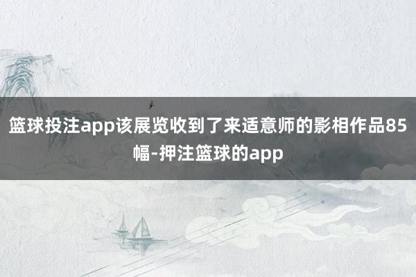 篮球投注app该展览收到了来适意师的影相作品85幅-押注篮球的app