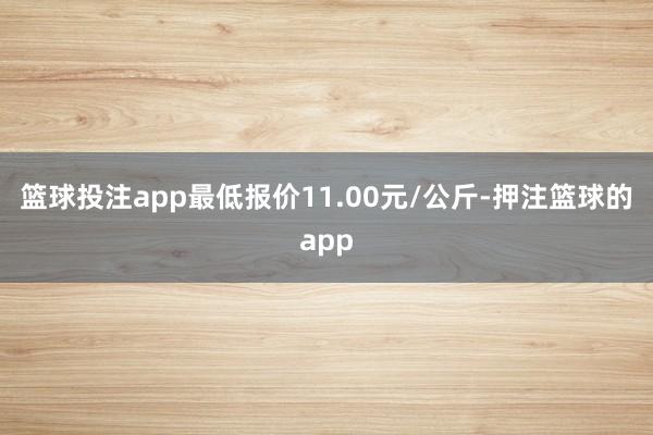 篮球投注app最低报价11.00元/公斤-押注篮球的app