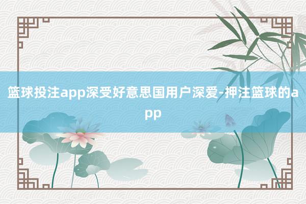 篮球投注app深受好意思国用户深爱-押注篮球的app