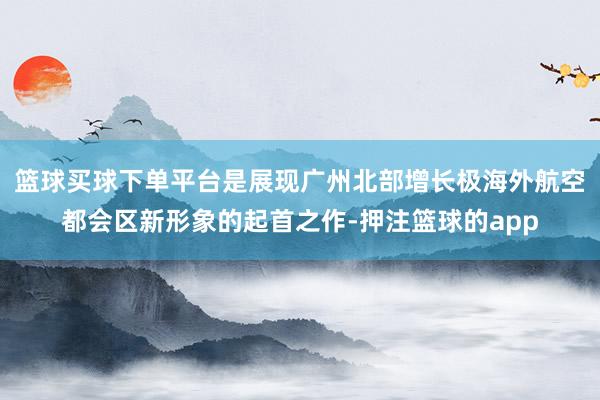 篮球买球下单平台是展现广州北部增长极海外航空都会区新形象的起首之作-押注篮球的app